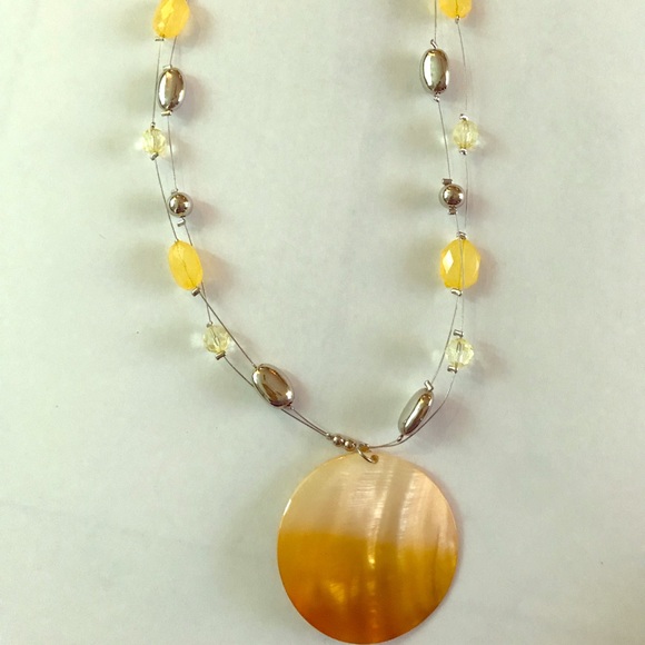 Ashley Cooper Jewelry - NWT Ashley Cooper Gold Disc Necklace